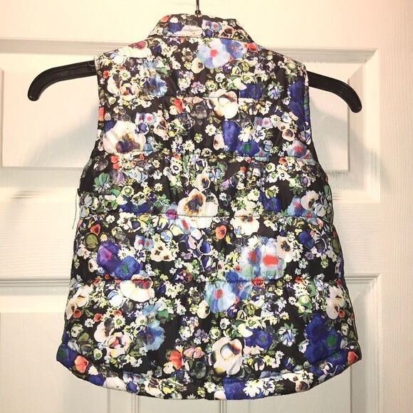 (5/$25) Dreampop by Cynthia Rowley Floral puffer vest - Picture 4 of 4